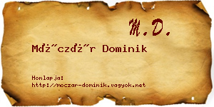 Móczár Dominik névjegykártya